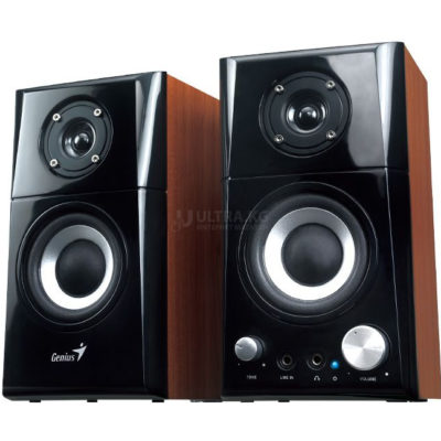 Звуковая система Genius SP-HF500A II, Black-Wood, 14W (7W x 2) ,EU, 10Hz-20KHz, 1,2 м, 3.5мм