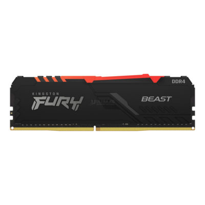 Оперативная память DDR4 8GB PC-28800 (3600MHz) KINGSTON C17 HYPERX FURY Beast RGB [KF436C17BBA/8]