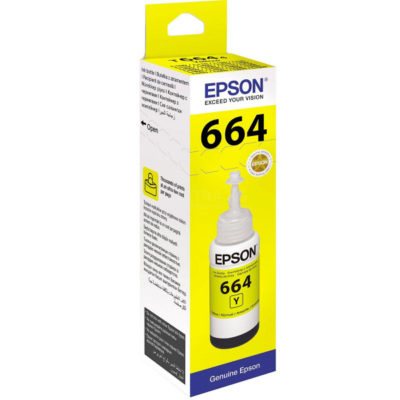 Краска Epson (C13T66444A) Yellow 70ml Cartridge for ink printer L100/110/200/210/300/355