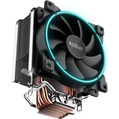 Кулер для процессора PCCooler GI-X5B Blue Led TDP 160W 4-pin Intel LGA 1200,115x,AM4,AM3,AM3+,AM2,AM2+ GI-X4B Black