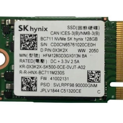 Твердотельный накопитель SSD 128GB SK hynix BC711 M.2 2242 PCIe 1.3 NVMe 3.0 x4, Read/Write up 2000/800MB/s без упаковки