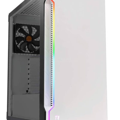 Корпус Thermaltake H200 TG Snow RGB CA-1M3-00M6WN-00 ATX/Micro ATX/Mini ITX, USB2*3.0, HD-Audio, Куллер 1*120мм RGB, Высота CPU куллера до 180мм, VGA до 320мм, 454x210x416мм, Без Б/П, Белый