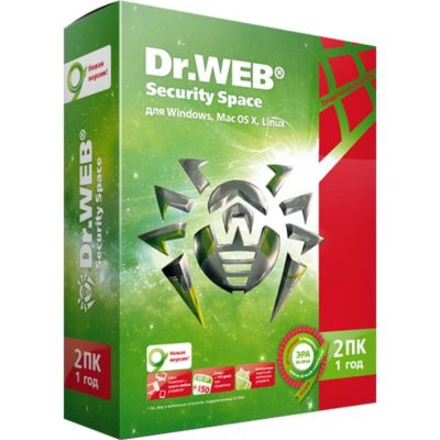 ПО Anti-Virus Dr.WEB Security Space 2пк 1 год