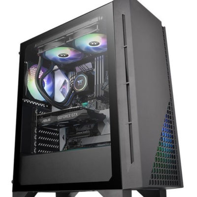 Корпус Thermaltake H330 TG /Black/Win/SPCC/Tempered Glass*1/120mm Standard Fan*1CA-1R8-00M1WN-00