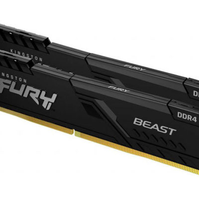 Оперативная память DDR4 32GB (2x16GB) PC-25600 (3200MHz) KINGSTON FURY Beast Black [KF432C16BBK2/32]