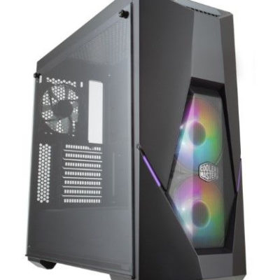 Корпус CoolerMaster MasterBox K500 ARGB ATX/mATX/MiniITX 2xUSB3.2, Audio+Mic, Кулер3*12см, CPU кулер до 163мм, VGA до 400мм(б/р), 2*3.5″/6*2.5″, окно, 491x211x455,БезБ/П, Черный[MCB-K500D-KGNN-S02]