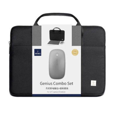 Сумка для ноутбука GENIUS G-C1580 Briefcase Черная 14″-15″ плечевой ремень.