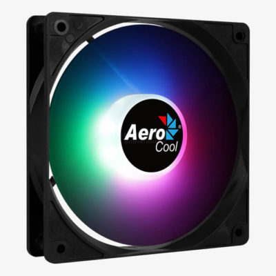 Кулер для корпуса AeroCool FROST 12 FRGB , Molex + 3P, 120мм, 500-1500об/мин, 28.2 CFM, 27.5 дБ, 120х120х25мм, Чёрный