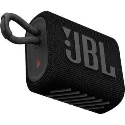 Беспроводная колонка JBL GO 3, 5.1 Bluetooth, 110Hz-20kHz, Waterproof IP67, 3.5 jack, USB-TypeC, Время работы 5ч, Черный [JBLGO3BLK]