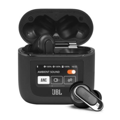 Беспроводные наушники JBL TURE ADAPTIVE NOISE CANCELLING CHARGING-PERFECT CALLS, Вакуумные, 20-20000Ghz, 16Ом/100дБ, Bluetooth 5.3, USB Type-C, 12.2/73г, Черный [JBLTOURPRO2BLK]