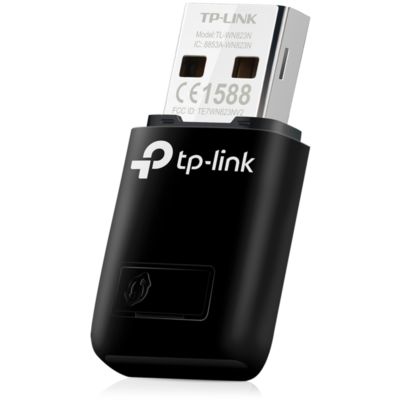 Беспроводной сетевой адаптер TP-Link TL-WN823N 300Mbps Wireless N Mini USB Adapter, Mini Size, Realtek, 2T2R, 2.4Ghz, 802.11b/g/n