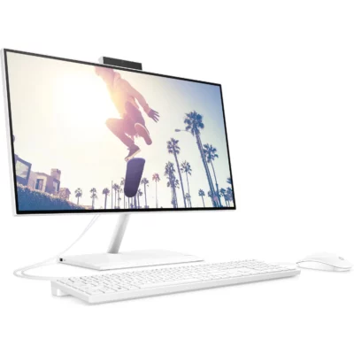 Моноблок HP AIO 24-cb1008ny i5-1235U, 8GB DDR4, SSD 1TB NVMe , 23.8 FHD Antiglare IPS Touch, DOS, Bluetooth, WLAN, WiF, WC, мышь+клавиатура ENG, белый