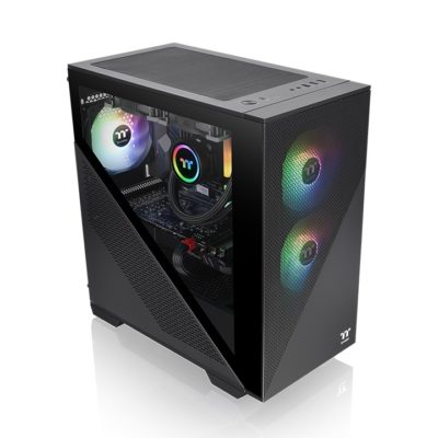 Корпус Thermaltake Divider 170 TG ARGB/Black/Win/SPCC/Tempered Glass*1/120mm ARGB PWM Fan*2CA-1S4-00S1WN-00