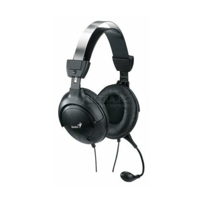 Наушники с микрофоном Genius HS-M505X Дуговые, Single Jack, 20Hz-20kHz, 112dB/-34dB, , Длина кабеля 1,8 м, Чёрный