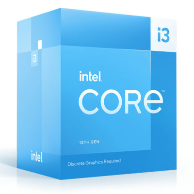 Процессор Intel Core i3-13100F, LGA1700, 3.4-4.5GHz, 12MB Cache L3, no VGA, EMT64,4 Cores + 8 Threads, Tray, Raptor Lake