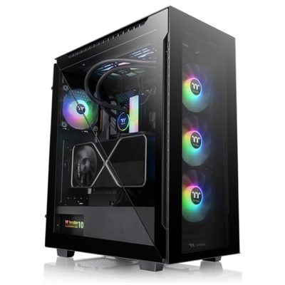 Корпус Thermaltake Divider 500 TG ARGB/Black/Win/SPCC/Tempered Glass*4/120mm ARGB Fan*3/120mm Standard Fan*1CA-1T4-00M1WN-01