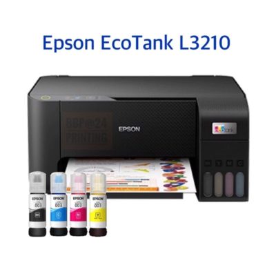 МФУ Epson L3210 A4, printer, scanner, copier, 33, 15ppm, 5760×1440 dpi, 600x1200scaner, USB, оригинальные чернила 5 шт (замена Epson L3110)