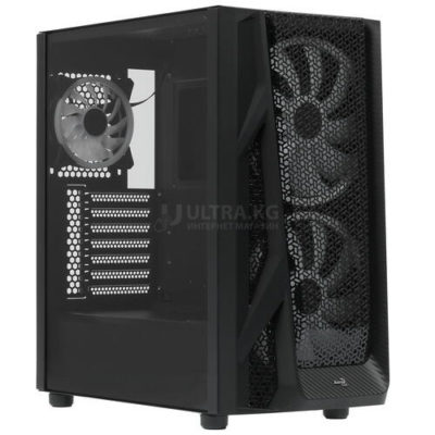 Корпус Aerocool AirHawk-G-BK-v1, E-ATX/ATX/micro ATX/mini-ITX,USB3.0x2,HD-Audio+Mic,Кулер1*12см,ВысотаCPUкулердо168мм,VGAдо358мм,2×3.5”/2.5″и2×2.5”и2×2.5”/3.5”,219x460x380 мм,Без Б/П,Чёрный