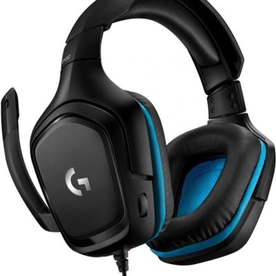 Наушники Logitech G432 с микрофоном, 20-20000Гц, 39ом, 107Дб, длина кабеля 2м, 280г, Black [981-000770]