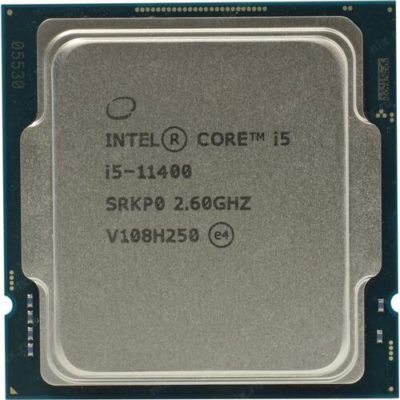 Процессор Intel Core i5-11400, LGA1200, 2.60-4.40GHz, 6xCores, 8GT/s, 12MB Cache, Tray, Intel UHD 730, Rocket Lake