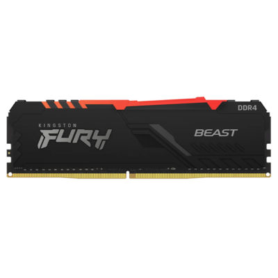 Оперативная память DDR4 32GB PC-28800 (3600MHz) CL18 KINGSTON HYPERX FURY Beast RGB [KF436C18BBA/32]