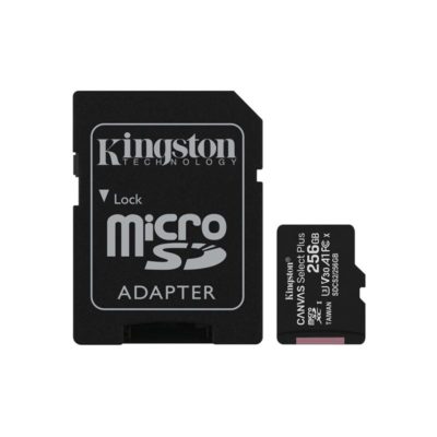 Карта памяти Secure Digital-micro Card Kingston 256GB uSD Select 80R C10 I ADPTR [SDCS2/256GB]