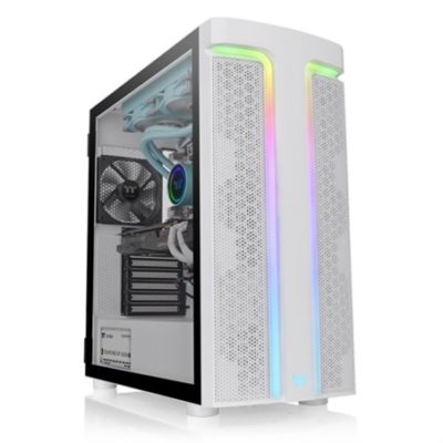 Корпус Thermaltake H590 TG ARGB Snow/White/Win/SPCC/Tempered Glass*1/Lighting Strip/120mm Standard Fan*2CA-1X4-00M6WN-00