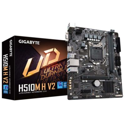 Матплата Gigabyte H510M H V2,LGA1200, Intel H470, 2xDDR4, 1xPCI-E16X, 1xPCI-E1x, Sound8Ch, GBLAN, 4SATA+M.2, RAID, mATX, 4USB3.2+6USB2.0, VGA, HDMI