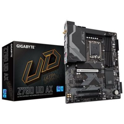 Матплата Gigabyte Z790 UD, LGA1700, Intel Z790, 4xDDR5 PC60800, 3xPCI-E 3.0×16, 2xPCI-E 3.0×1, Sound8Ch, GLAN, 6SATA+3M.2, RAID, ATX, 9USB3.2+8USB2.0, HDMI, DP