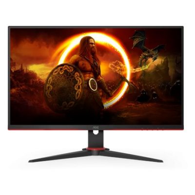 Монитор LCD 27″ AOC 27G2ZNE/BK, VA, Black/Red, 1920×1080, 80M:1, 250cd/m2, 178/178, 1ms, 240Hz, 2HDMI, DP, FreeSync Premium, выход на наушники