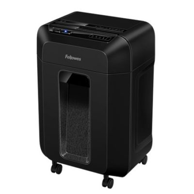 Шредер Fellowes AUTOMAX 80M Уровень секретности P-4, Фрагмент 4х12 мм, Подача 8(80) лист, Ёмкость корзины 17 л, Уничтожение скоб, скрепок, пл. карт, Чёрный