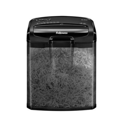 Шредер Fellowes POWERSHRED M-7CM Уровень секретности P-4, Фрагмент 4х35 мм, Подача 5(30)лист, Ёмкость корзины 13л, Уничтожение скоб, скрепок, пл. карт, Чёрный