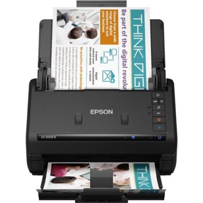 Сканер Epson WorkForce ES-500W II Wireless (CIS, A4 Color, 600dpi, 35ppm, 70ipm, DADF-50 page, 16bit, Wi-Fi, NFC, USB3.0, Black)