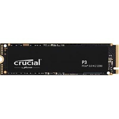 Твердотельный накопитель SSD 2000GB Crucial [CT2000P3SSD8] P3 NVMe m2(2280), Read/Write up 3500/3000MB/s