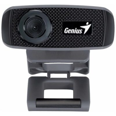 Вебкамера Genius FaceCam 1000X, USB 2.0, 1280×720, 1.0Mpx, Микрофон, Крепление: зажим, Чёрный