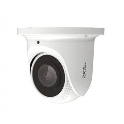 Видеокамера купольная ZKTECO ES-855L21C 1/2.7″ CMOS; 5MP (2560*1920)15fps; H.264/H.265; IR Range 30m; Fixed Lens 2.8mm; DWDR, 3D DNR, video analytics; PoE; metal+plastic; IP67