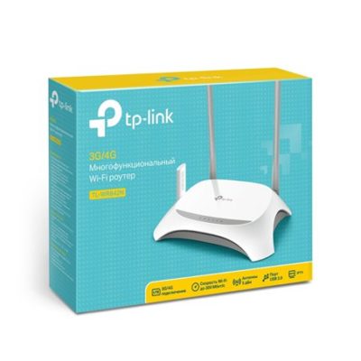 Беспроводной маршрутизатор TP-LINK TL-WR842N Wireless-N Broadband 4G Router 300 Мб, 4 LAN 100 Мб, 2.4GHz 1 USB, 3G, 4G,Wi-Fi 2.4GHz 802.11n/g/b