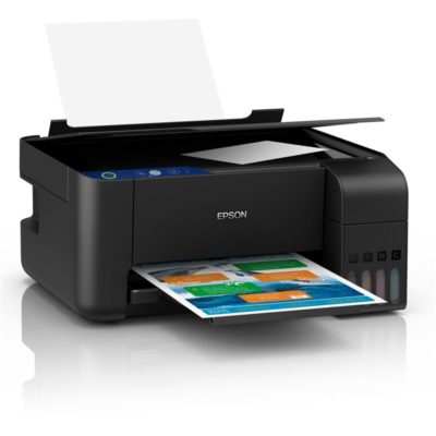 МФУ Epson L3101 (Printer-copier-scaner, A4, 33/15ppm (Black/Color), 69sec/photo, 64-256g/m2, 5760x1440dpi, 600×1200 scaner, USB) Ресурс стартового наб