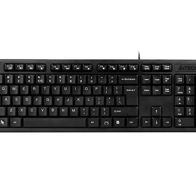 A4TECH  KK-3 MULTIMEDIA FN USB KEYBOARD BLACK US+RUSSIAN