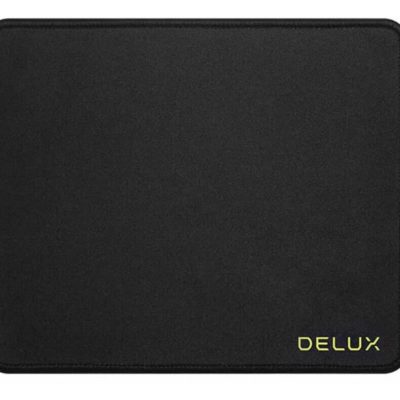 Коврик для мыши Delux MP27 (260x210x3мм, ткань+резина, с окантовкой) black