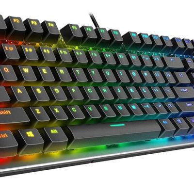 Клавиатура Rapoo V700RGB, Игровая, USB, Кол-во стандартных клавиш 104, Длина кабеля 1,8 метра, RGB, Анг/Рус, Чёрный