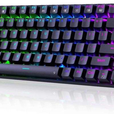 Клавиатура игровая проводная механическая Redragon Phantom K629-RGB (84 кл,Red switch, RGB подсветка, черная)