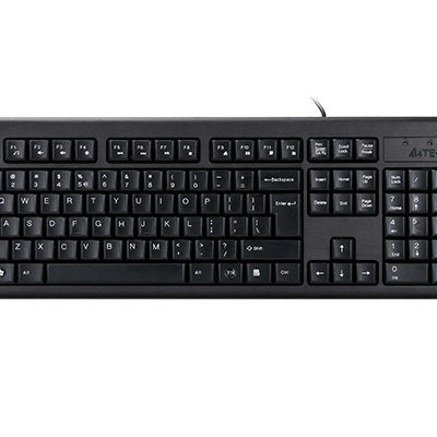 A4TECH  KR-83 COMFORT USB ROUND EDGE KEYBOARD BLACK US+RUSSIAN