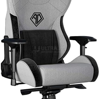 Gaming Chair AD12XLLA-01-GB AndaSeat T-Pro II Premium GRAY&BLACK 4D Armrest 65mm wheels Fabric