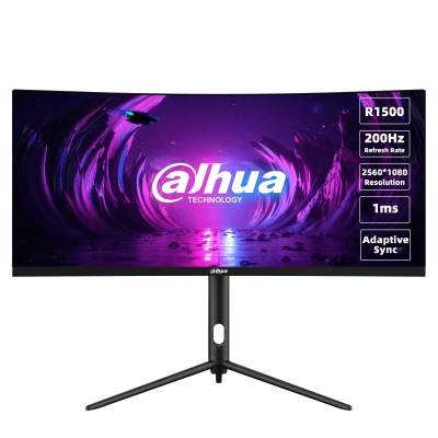 Монитор игровой LCD 27″ DAHUA DHI-LM27-E200 (1920×1080, 1ms, 165Hz, 250cd/m2, 4000:1, 178°/178°, 2xHDMI, 2xDP, DP cable) Black