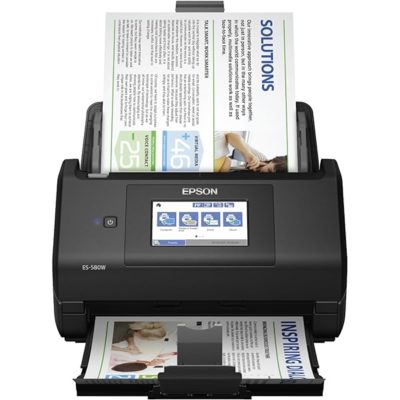 Raven Select Document Scanner (CIS,A4Color,600dpi,40ppm,80ipm,Duplex, ADF50page,Display,4000pages/day,30-bit,White, for Win. and Mac)