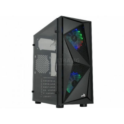 Компьютерный корпус Aerocool Glider Cosmo-G-BK-v1, ATX/Micro ATX, USB 1*3.0/2*2., HD-Audio+Mic, Кулер 2*12см Cosmo, Высота процессорного кулера до 157мм, Длина VGA до 325мм (без переднего радиатора), 1*3.5″/4*2.5″, Толщина 0,5мм, 203x440x411мм, Без Б/П, Чёрный