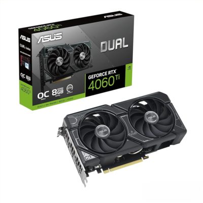 GEFORCE RTX4060Ti OC 8GB GDDR6 128bit 2595Mhz 3xDP HDMI ASUS DUAL-RTX4060TI-O8G