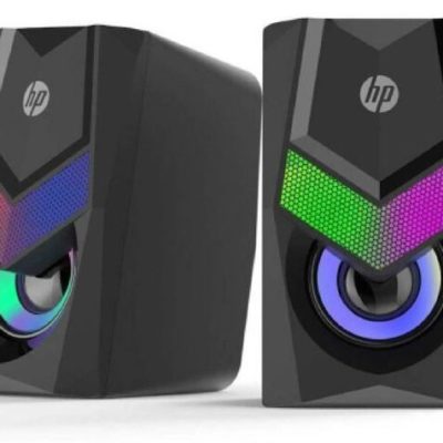 Колонки HP DHE-6000, 6Вт, USB, 3.5 Mini Jack, RGB, Длина кабеля 1,5м, Черный