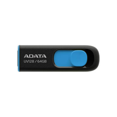 USB Flash ADATA 64GB UV128 USB 3.2 Read up:140Mb/s/Write up:90Mb/s Black-Blue